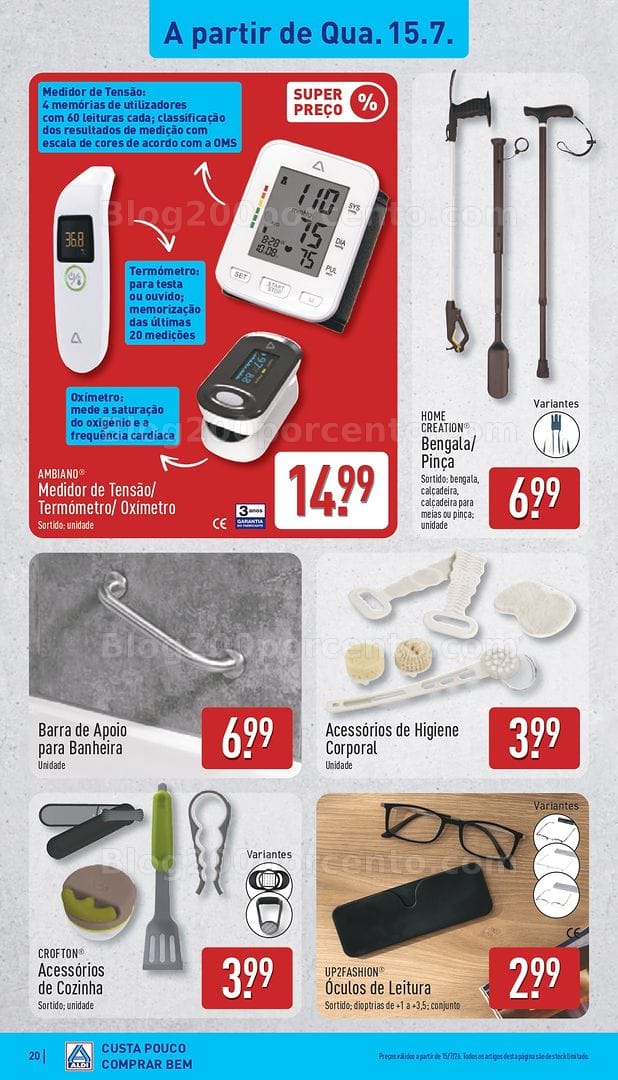 Antevisão Folheto ALDI Promoções de 13 a 19 julho